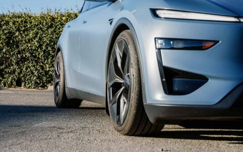 Frost Blue Metallic Tesla Model Y 2026 Juniper Performance Perfect Flush Fitment Kit Unplugged Performance 3