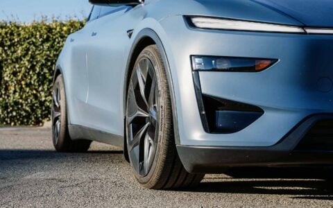 Frost Blue Metallic Tesla Model Y 2026 Juniper Performance Perfect Flush Fitment Kit Unplugged Performance 4
