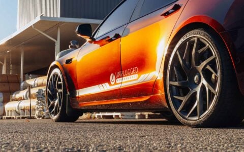 Tesla Model S Plaid Signature with UP Suspension Upgrades 10 Signature Model S Plaid GT Rear Strut Tower Brace Showcase-7