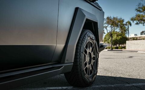 Tesla Cybertruck on UP INVINCIBLE Base Protection Kit + More 7 Tesla Cybertruck UP INVINCIBLE Bumpers Carbon Fiber Hood System And Rock Sliders Unplugged Performance 8