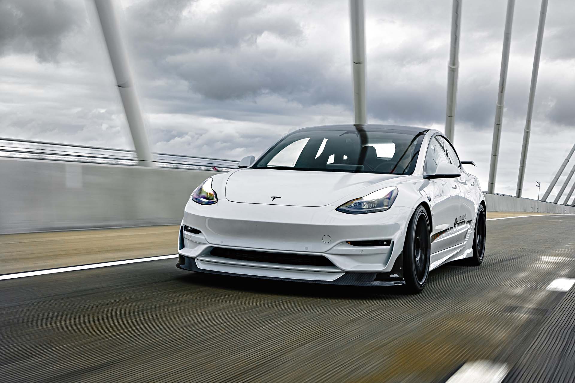 Build Your Model 3, One Piece at a Time: Carbon Fiber Upgrades In Stock 12 Tesla Model 3 ASCENSION-R Front Bumper Unplugged Performance