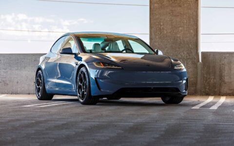 Frost Blue Metallic Tesla Model 3 Performance on 20-Inch Satin Titanium UP-05 Wheels 10 Tesla Model 3 Performance Highland on 20-Inch UP-05 Satin Titanium Forged Wheels Unplugged Performance 7