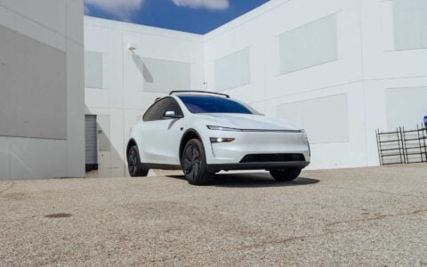 Tesla Model Y Juniper with Leveling Lift Kit and Rear Camber Arms Unplugged Performance 5
