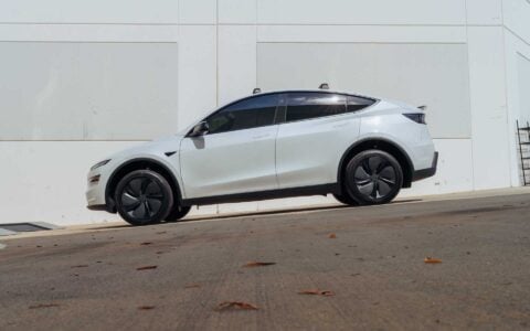 Tesla Model Y Juniper with Leveling Lift Kit and Rear Camber Arms Unplugged Performance 8