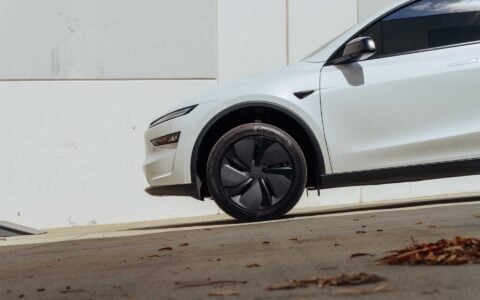 Tesla Model Y Juniper with Leveling Lift Kit and Rear Camber Arms Unplugged Performance 9