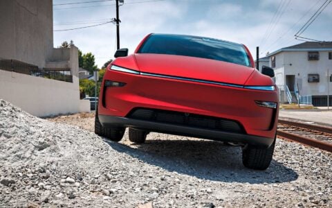Tesla Model Y Juniper with Leveling Lift Kit and UP-05 Forged Wheels Unplugged Performance 10