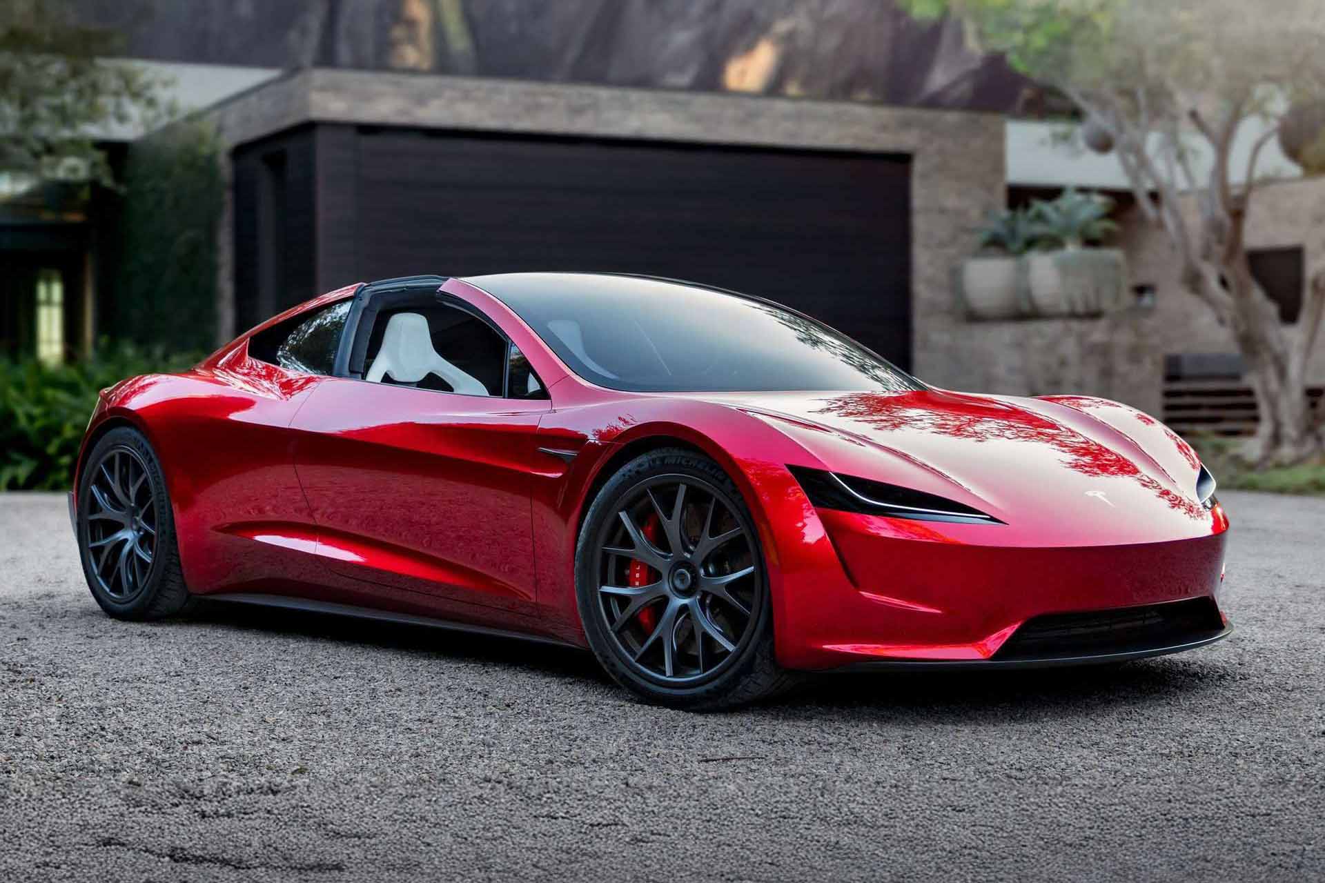 Tesla Roadster Design: Clean Lines, Hidden Complexity, and a Little Lotus DNA 1 Tesla Roadster 2017 Prototype On Display Front House Unplugged Performance